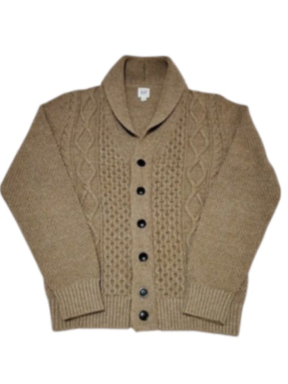 GAP CARDIGAN KNIT SWEATER TAN SIZE M